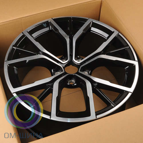 Anzoo H3010D 9.0x19/5x112 D66.6 ET44 Black Machined Face (задняя ось)