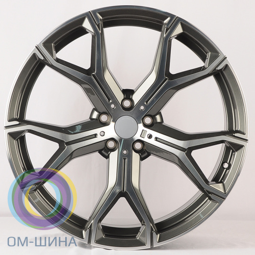 Anzoo H959D 9.5x21/5x112 D66.6 ET37 Gunmetal Machine Face (передняя ось)