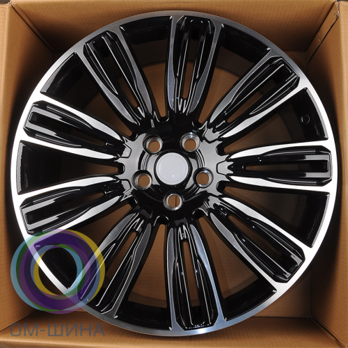 Anzoo HP716D 9.5x22/5x120 D72.6 ET45 Black Machine Face