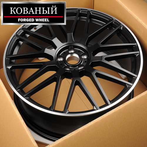 Anzoo ALA5570 8.5x20/5x112 D66.56 ET36 Matt Black Machine Lip (передняя ось)