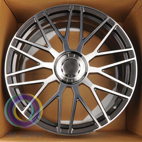 Anzoo AF5570 11.0x22/5x112 D66.56 ET47 Gunmetal Machine Face (задняя ось)