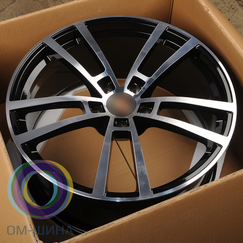 Anzoo AFX5698 11.0x21/5x130 D71.56 ET58 Glossy Black Machine Face (задняя ось)