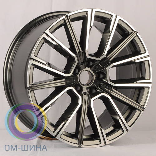 Anzoo H3074F 8.5x20/5x112 D66.5 ET25 Gunmetal Machine Face (передняя ось)
