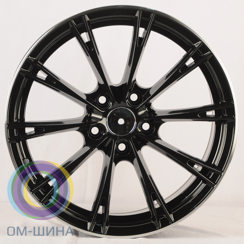 Anzoo FBX006-7 7.5x17/5x112 D66.5 ET35 Black Machine Lip