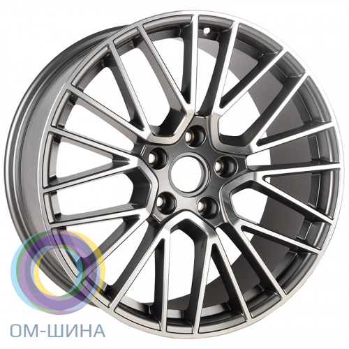 Anzoo H704F 10.5x20/5x130 D71.6 ET64 Gunmetal Machine Face (задняя ось)