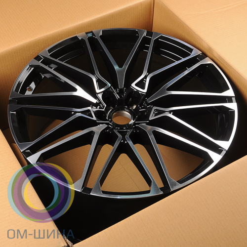 Anzoo H996D 10.5x22/5x112 D66.56 ET43 Black Machined Face (задняя ось)