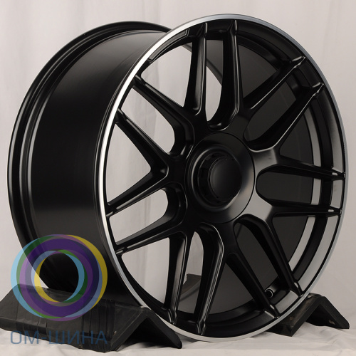 HMD 7026 10x22/5x130 D84.1 ET36 Matt Black Machined Lip (в круг)
