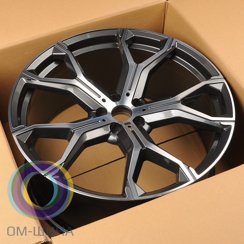 Anzoo H959F 10.5x22/5x112 D66.5 ET43 Gunmetal Machine Face (задняя ось)