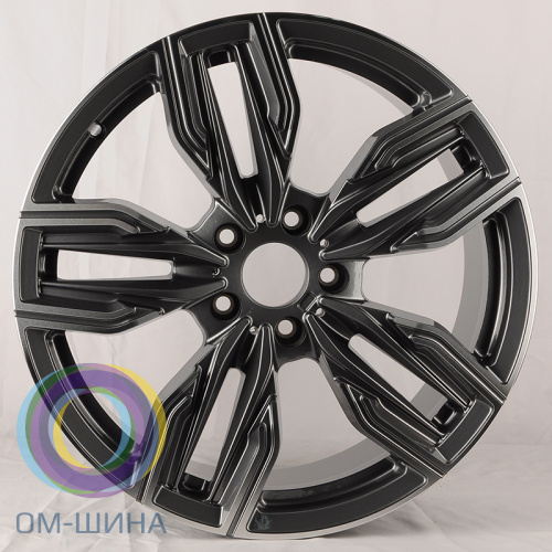Anzoo H923D 8.0x18/5x120 D72.6 ET30 Gunmetal Machine Face (в круг)