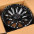 Anzoo AS8124-8 9.0x18/6x139.7 D110.1 ET0 Matt Black+Milling Spokes+Milling rivets