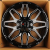HMD 4078 9.0x20/6x135 D106 ET 0 Gloss Black With Milled SPOKE