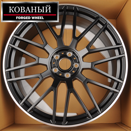 Anzoo ALA5570 8.5x20/5x112 D66.56 ET36 Matt Black Machine Lip (передняя ось)