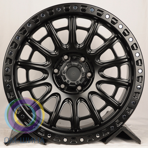 Anzoo FBX134-20 9.0x20/6x139,7 D110.1 ET0 Matt Black+Silver Rivets