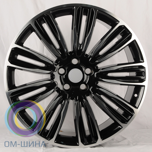 Anzoo HP716D 9.5x22/5x120 D72.6 ET45 Black Machine Face