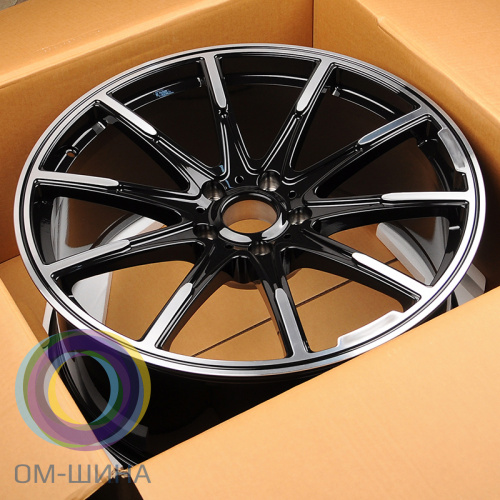 Anzoo ALC485 9.5x20/5x112 D66.5 ET43 Glossy Black MachineFace (задняя ось)