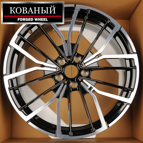 Anzoo AL0560 9.0x19/5x112 D66.56 ET35 Glossy Black Machine Face (задняя ось)