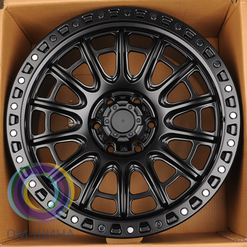 IWheel FBX134-7 9.0x17/5x139.7 D110.1 ET-12 MB+Silver Rivets