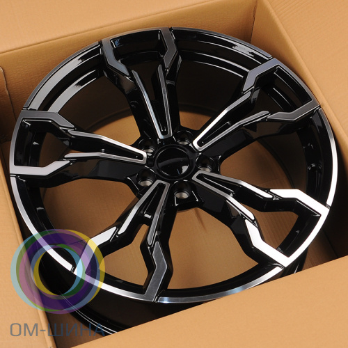 HMD 4296 9.5x20/5x112 D66.6 ET43 Black Machine Face (задняя ось)
