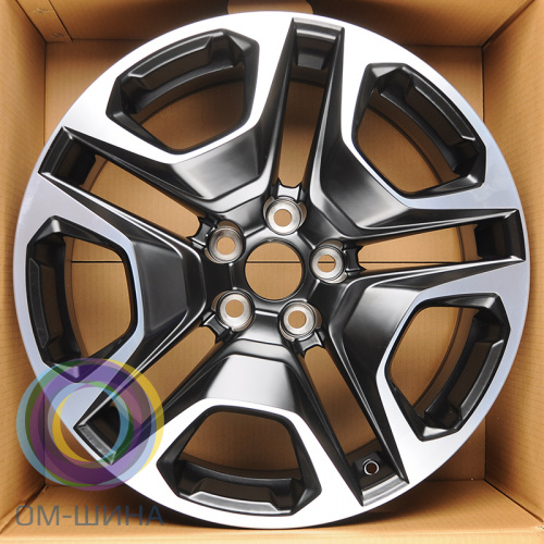Anzoo AO9841D 7.5x19/5x114.3 D60.1 ET40 Matt Black Machined Face