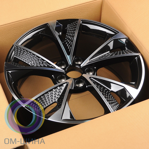 Anzoo AO9861D 8.5x19/5x112 D66.45 ET35 Black Machine Face