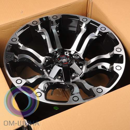 Anzoo JT133-8 9.0x18/6x139.7 D110.1 ET0 Black Machined Face