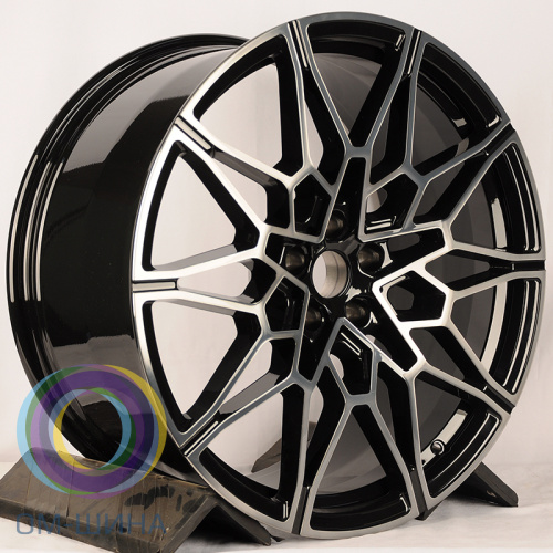 IWheel CR03053 8.5x19/5x112 D66.56 ET25 Glossy Black with Transparent Black face (передняя ось)
