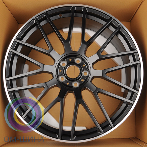 Anzoo ALA5570 8.5x19/5x112 D66.56 ET36 Matt Black Machine Lip (передняя ось)