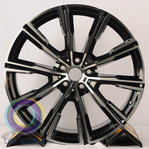 Anzoo H796D 9.0x20/5x112 D66.6 ET35 Black Machine Face (передняя ось)