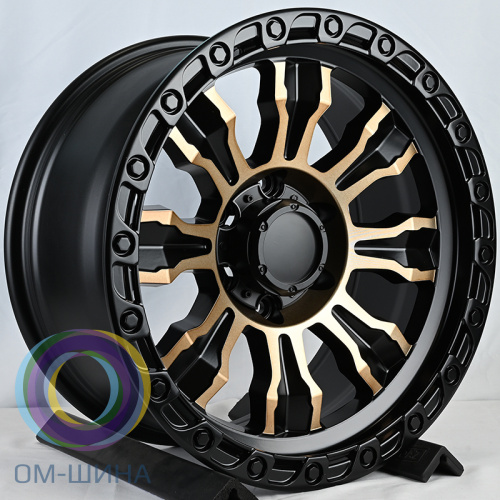 iWheel FBX087-8 9.0x18/5x114.3 D73.1 ET0 Matt Black Face+Bronze
