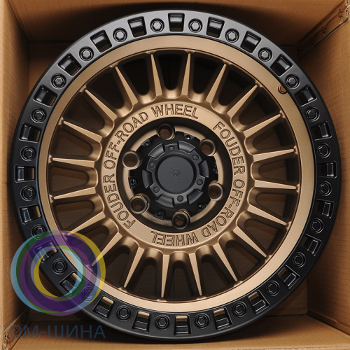 Anzoo JT222-7 9.0x17/6x139.7 D110.1 ET0 Bronze+Matt Black Lip