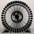 IWheel CR100 9.0x20/5x112 D66.56 ET34 Black Machined Face (передняя ось)