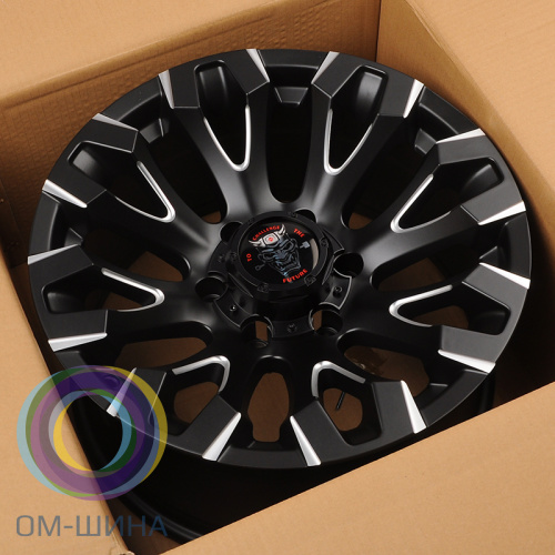 IWheel JT255-7 9.0x17/5x127 D71.5 ET-10 Matt Black+Milling Spoke