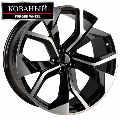 IWheel CR5521 10.0x22/5x112 D66.45 ET20 Black Machined Face 