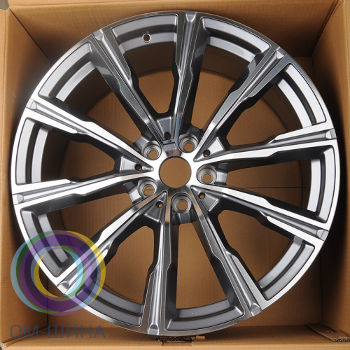 Anzoo H795D 9.0x20/5x112 D66.6 ET35 Gunmetal Machined Face (передняя ось)