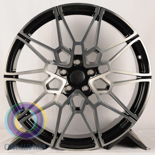 Anzoo ALC10445 9.5x20/5x112 D66.56 ET35 Glossy Black Surface+Transparent Gunmetal (задняя ось)