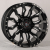 Anzoo AS8124-8 9.0x18/6x139.7 D110.1 ET0 Matt Black+Milling Spokes+Milling rivets