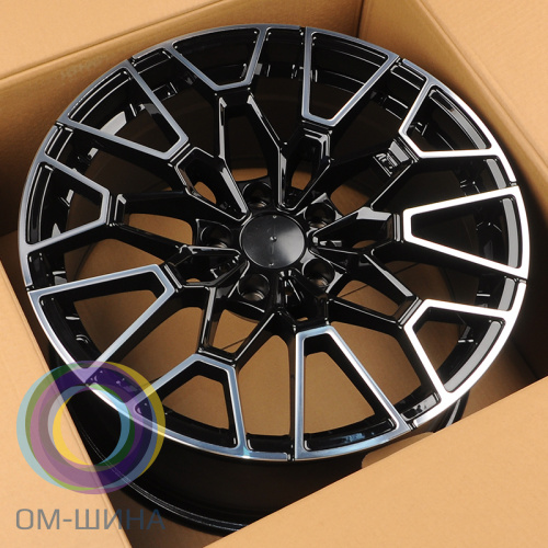 Anzoo FBX251-20 8.5x20/5x112 D66.56 ET26 Black Machine Face (передняя ось)