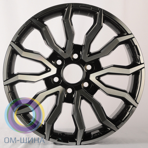 Anzoo AO9966D 8.5x20/6x139.7 D106.1 ET25 Black Machine
