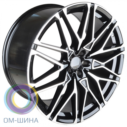 Ivision Wheel NW5063 11.0x22/5x112 D66.6 ET40 Black Face Machined (задняя ось)