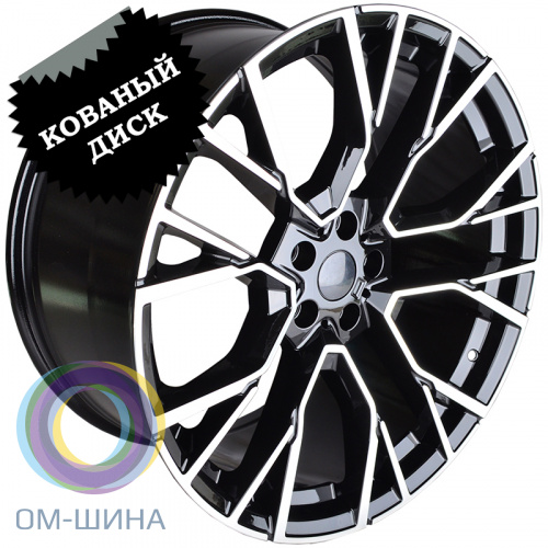 IWheel CR03016 9.5x22/5x112 D66.6 ET35 Black Machined Face (передняя ось)