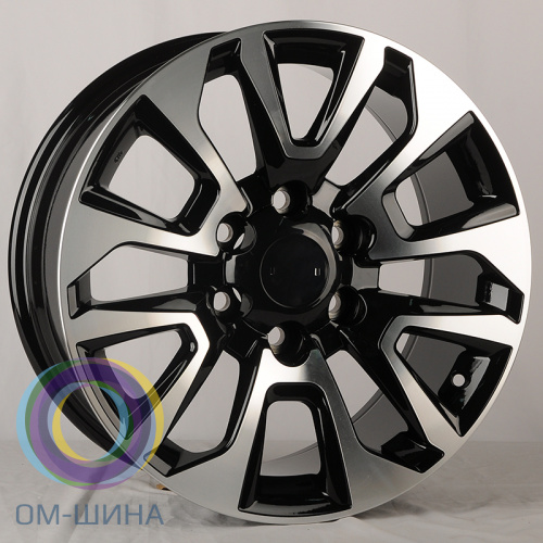 Anzoo H887D 7.5x19/6x139.7 D106.1 ET25 Black Machined Face