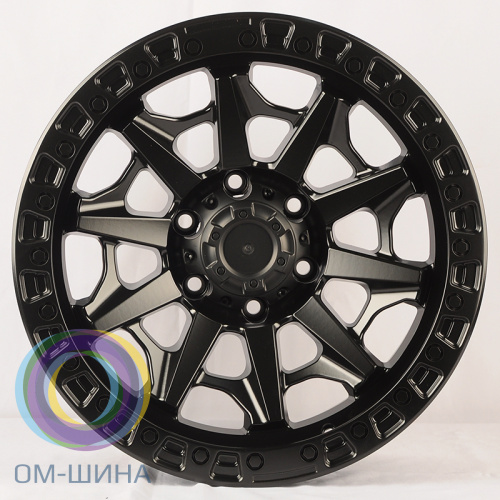 Anzoo JT127-8 9.0x18/6x135 D87.1 ET0 Matt Black