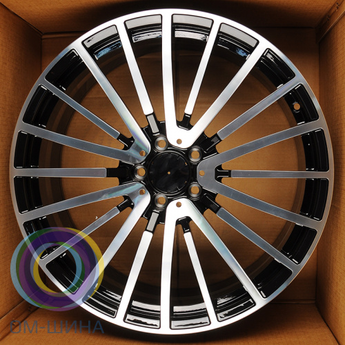 Anzoo ALX0566 10.0x21/5x112 D66.56 ET35 Glossy Black Machine Face (задняя ось)