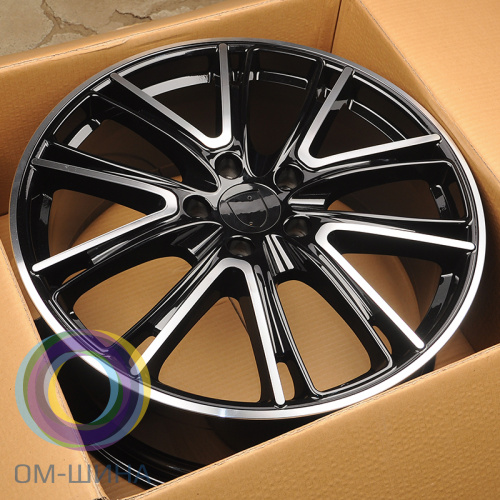 HMD 0012 11.5x21/5x130 D71.5 ET63 Black Machined Face (задняя ось)