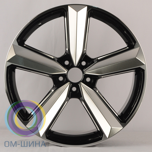 Anzoo FBX057-9 8.5x19/5x108 D73.1 ET35 Black Machined Face+Milling Spoke Face&Window