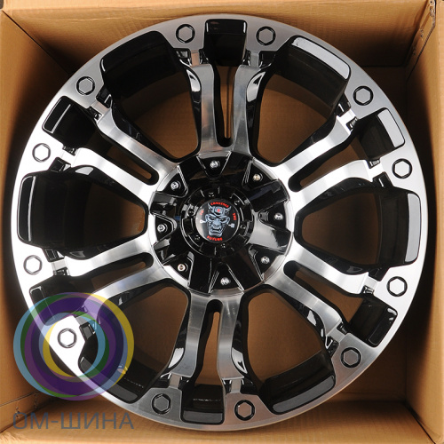 Anzoo JT133-8 9.0x18/6x139.7 D110.1 ET0 Black Machined Face