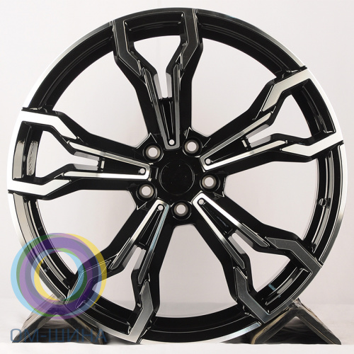 HMD 4296 8.5x20/5x112 D66.6 ET30 Black Machine Face (передняя ось)