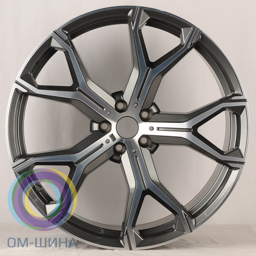 Anzoo H959F 10.5x22/5x112 D66.5 ET43 Gunmetal Machine Face (задняя ось)