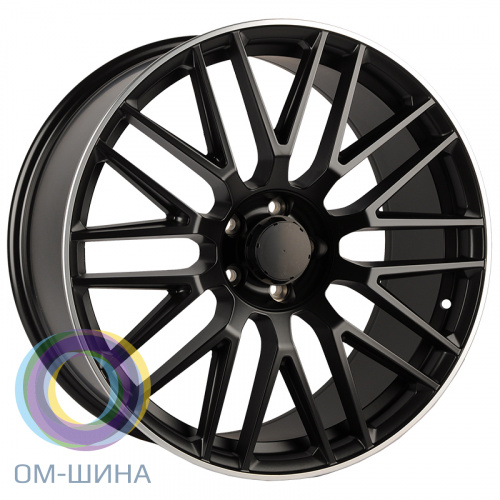 Anzoo H932D 10.0x21/5x112 D66.56 ET45 Matt Black Machine Lip (передняя ось)