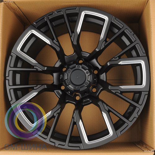 Anzoo JT256-8 9.0x18/6x139,7 D110.1 ET0 Matt Black+Milling Spoke